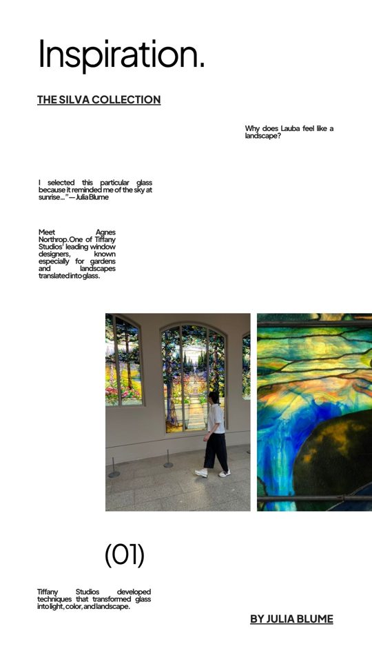 Story design: Inspiration, The Silva Collection